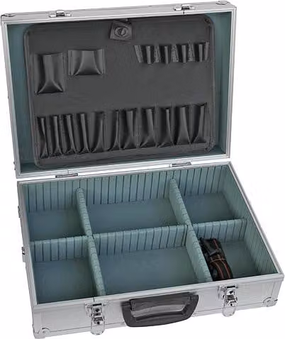 Valigia per attrezzi Strend Pro ATB80, Alu, alluminio, 45x33x15 cm, con serratura