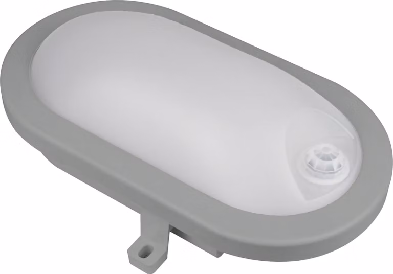 BLULAXA Luce ovale LED Basis Fix, sensore IR, 12W, 1200lm, 4000K, IP54