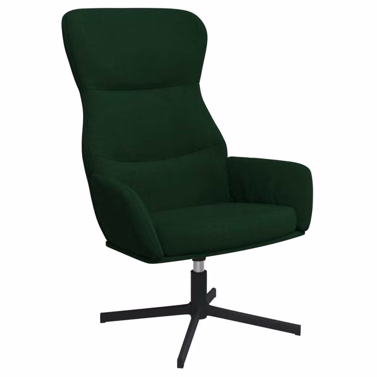 Sedia Relax Verde Scuro in Velluto