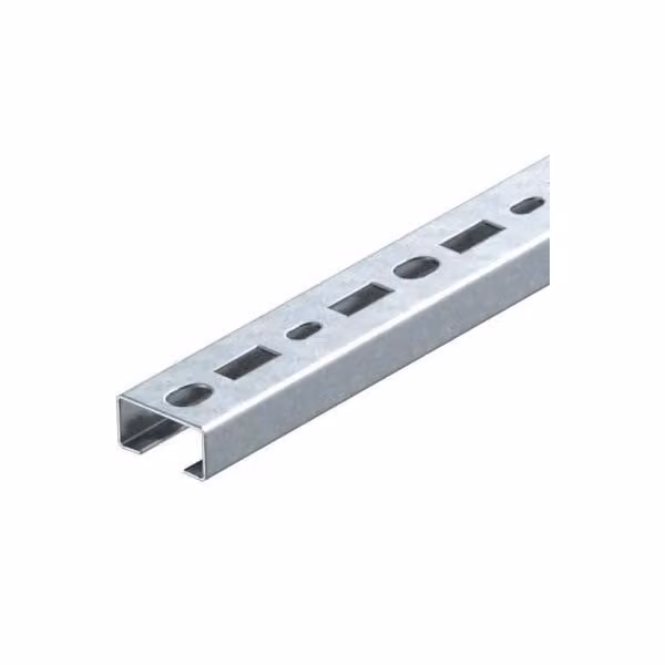 nastro profilato da 2 metri con perforazione - Profilo a C 2000x35x18mm CML3518P2000FS