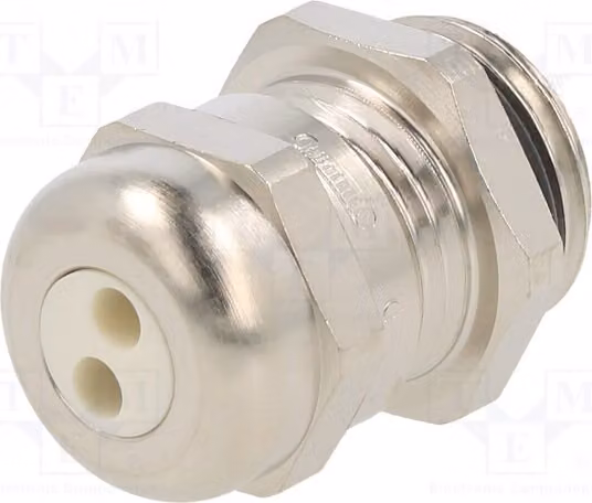 1 x Raccordo per cavo M16, grado di protezione IP65, passo 1,5 mm, materiale: ottone, con più fori da 3 mm, codice prodotto: 1.697.1601.50