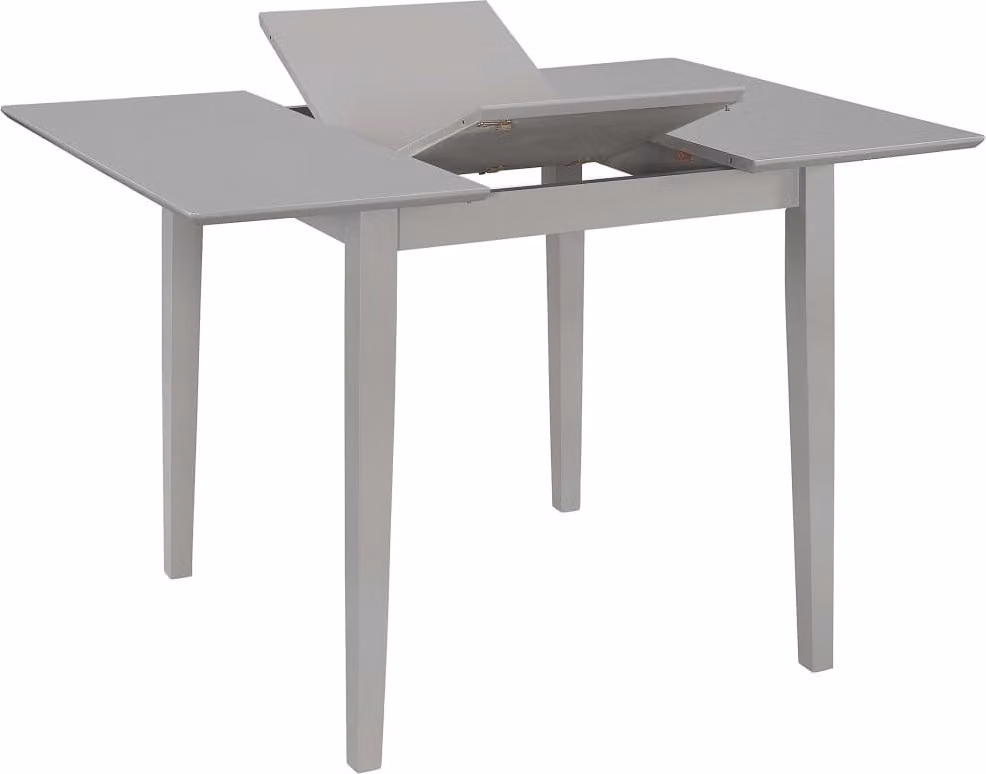 Tavolo da Pranzo Estensibile Grigio (80-120)x80x74 cm in MDF