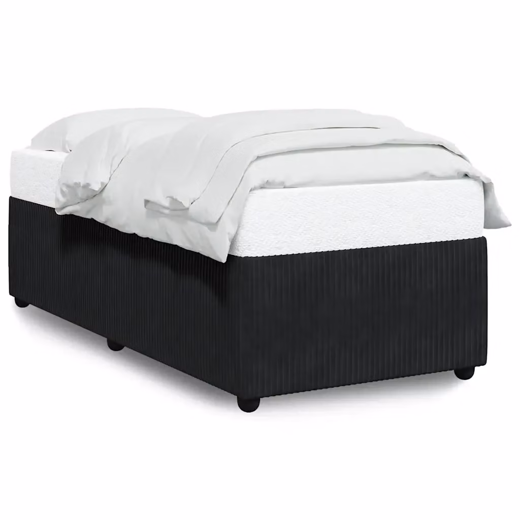 vidaXL Giroletto in Velluto Nero L/P/H: 200 x 90 cm – 2