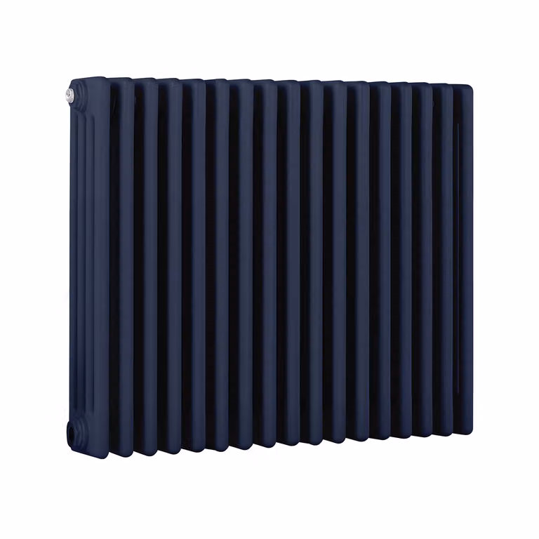 Radiatore Orizzontale a Colonne (4 Colonne) 600mm x 785mm - Blu (Deep Sea Blu) - Regent
