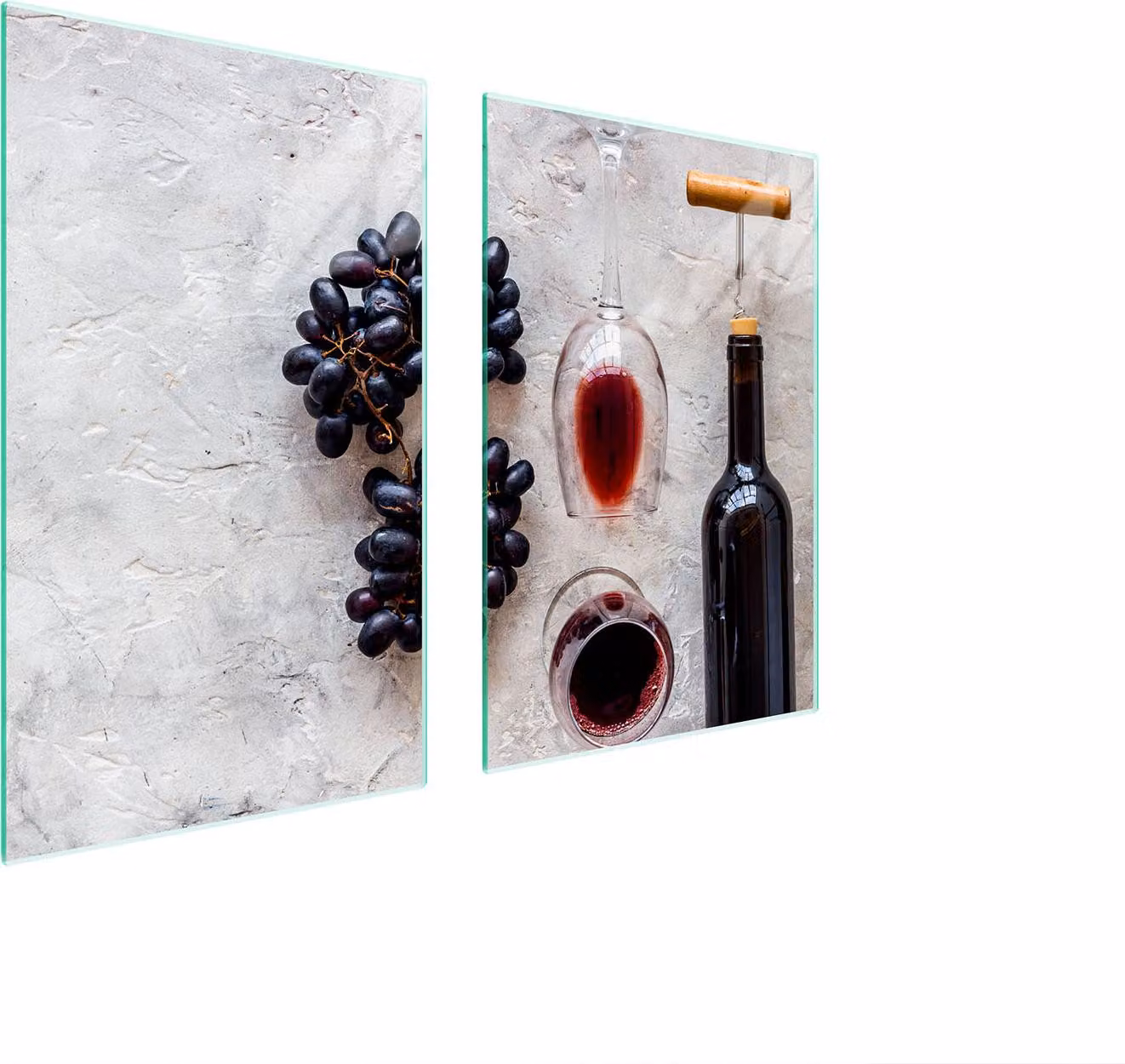 Piatto Di Protezione In Vetro Per Cucina 65X52 Vino