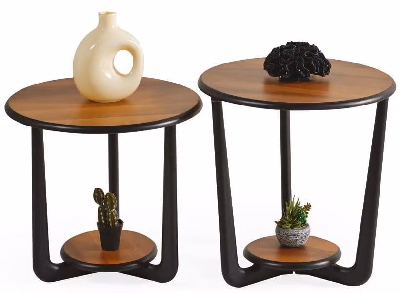 Tavolini da salotto in legno, tavolini ausiliari, soggiorno, marrone, moderni, nuovi, eleganti