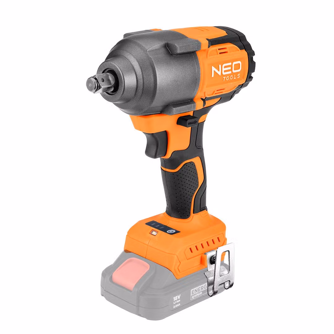 NEO TOOLS Avvitatore a impulsi a batteria Professional 18V System (coppia massima 850 Nm, senza batteria/caricabatteria) 3 marce, LED