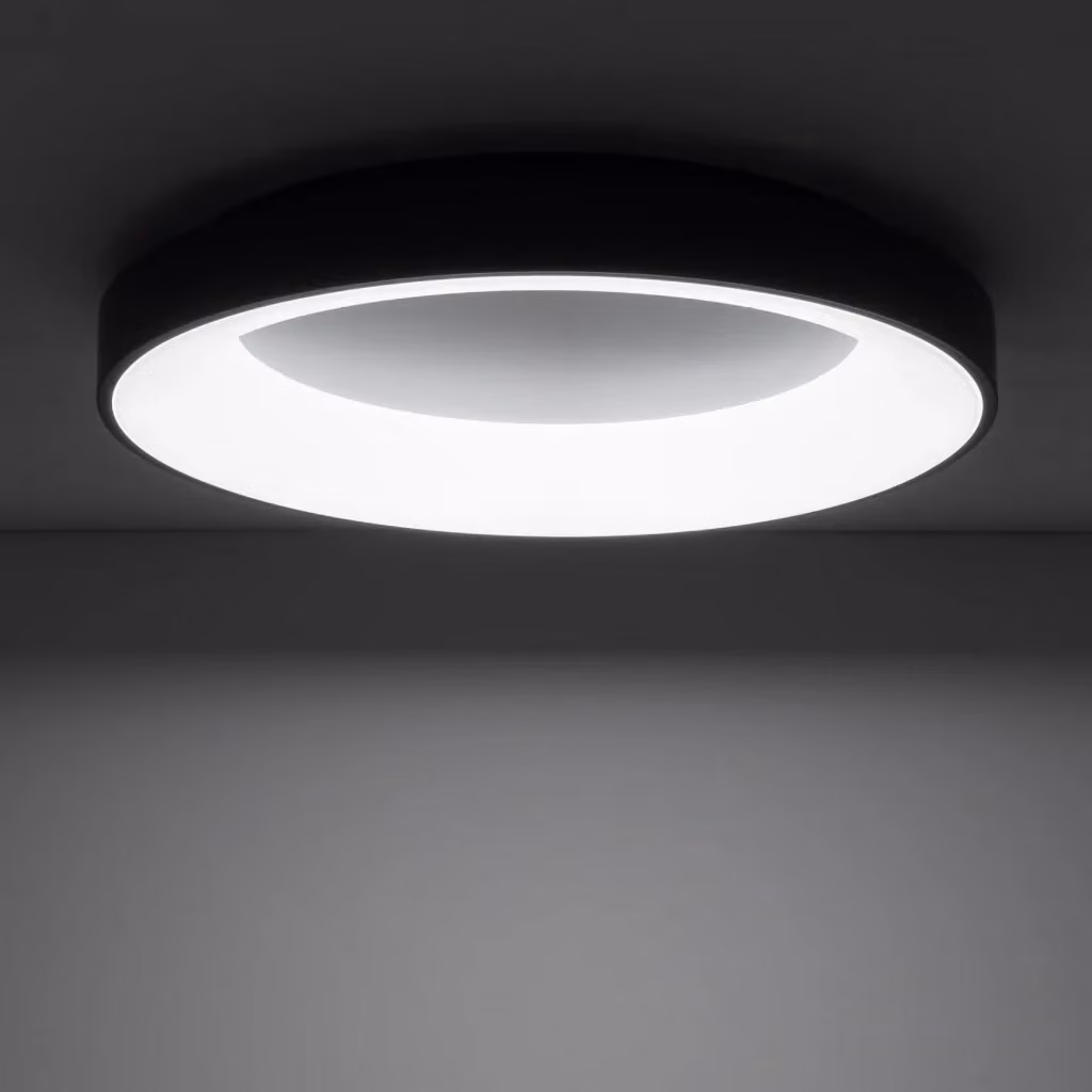 Plafoniera tonda LED Nowodvorski nera con diametro di 48 cm, 60W, 4000K – 2