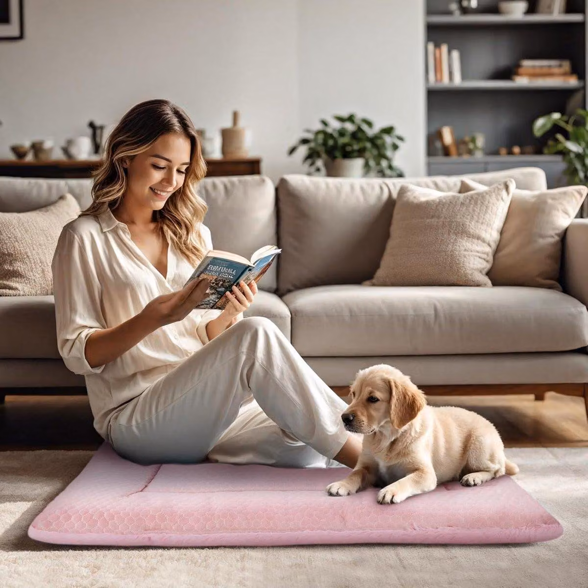 Cuccia morbida e flessibile per cani di piccola e media taglia – Materasso traspirante e confortevole, lavabile
