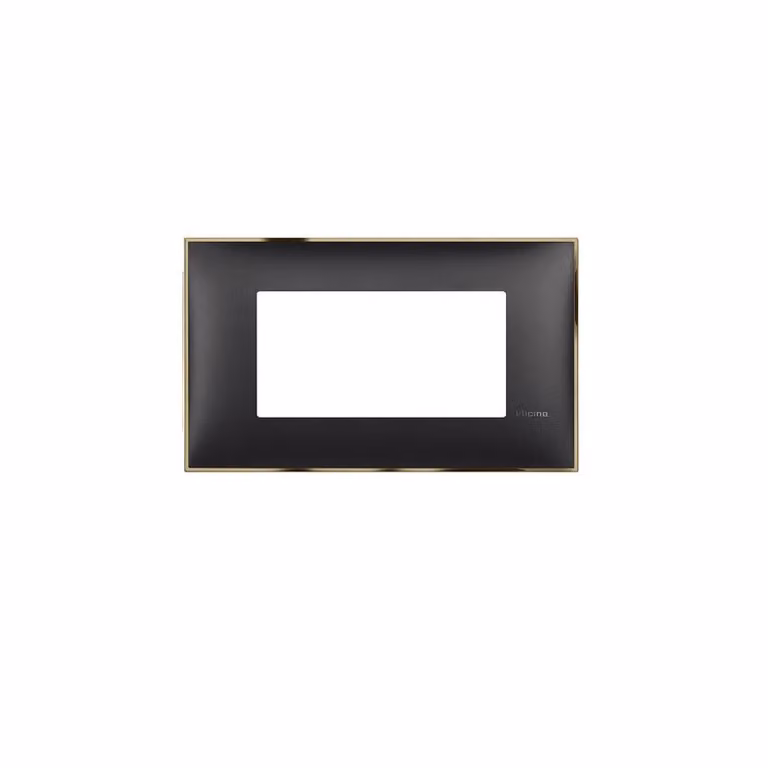 telaio a 4 moduli Classia Legrand - Nero con oro