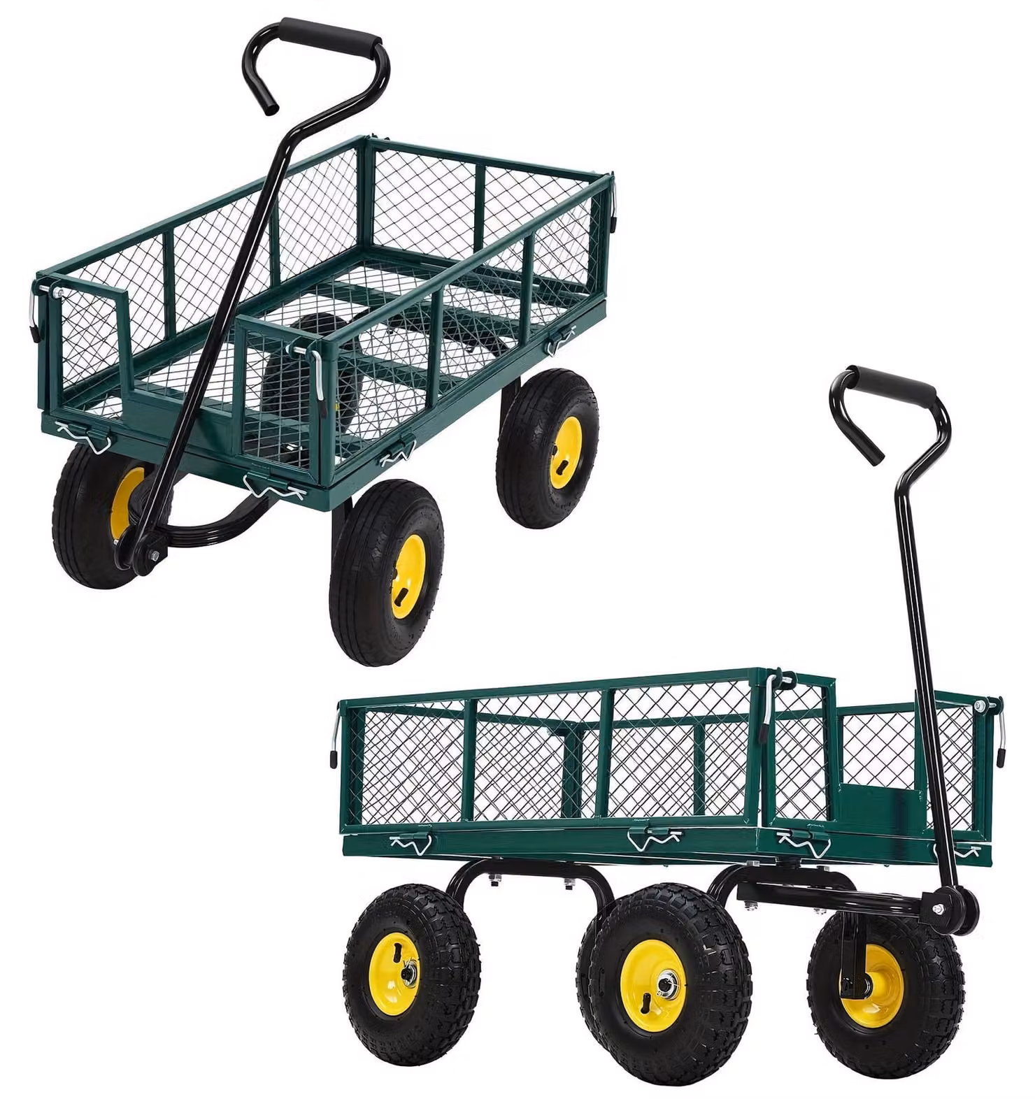 Carrello da giardino - Carriola - Carrello ribaltabile - Carrello per il giardino - Carrello - Capacità di carico: 500 kg