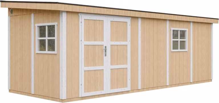 Casetta da giardino di 14,30 m² - H231x248x648 cm - Timbela M941-HARVEST HONEY