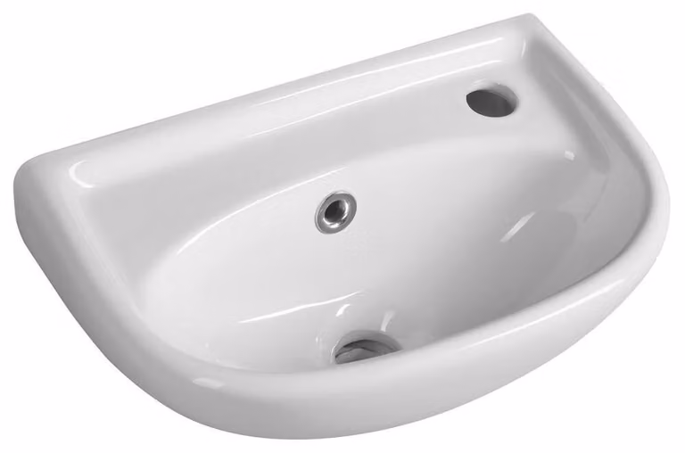 Lavabo in Vetroceramica 40x25cm, bianco