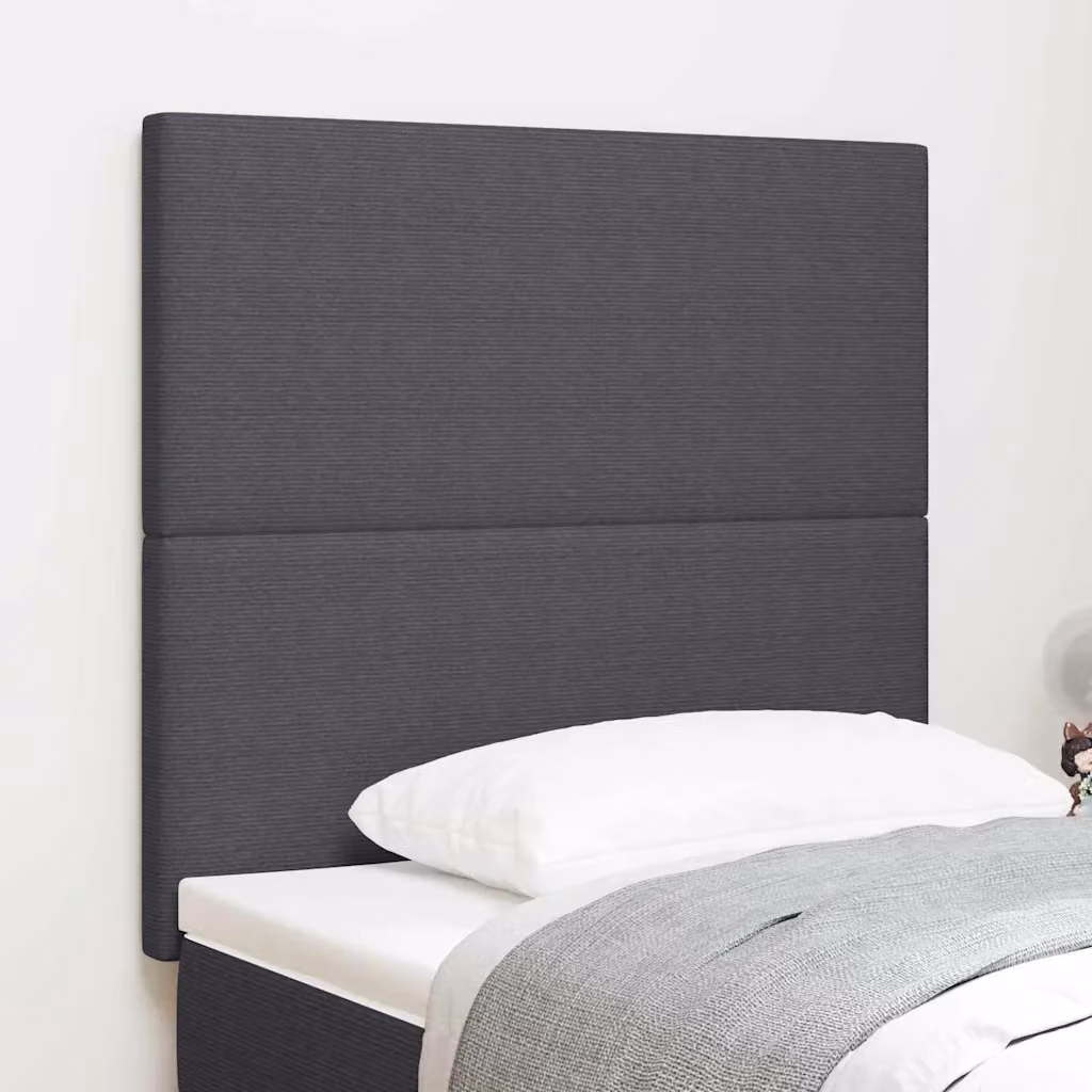 Testiera per letto vidaXL in tessuto corda grigio, Larghezza: 80 cm