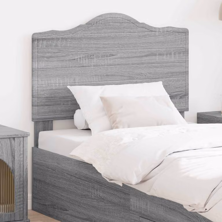 Testiera per letto moderna vidaXL in legno ingegnerizzato grigio Sonoma