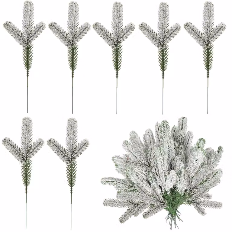 Omgoods - 24 unità di aghi di pino artificiali per decorazioni natalizie
