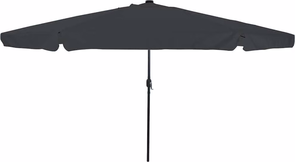 Ombrello da giardino Antracite 395 x 395 x 245 cm Poliestere