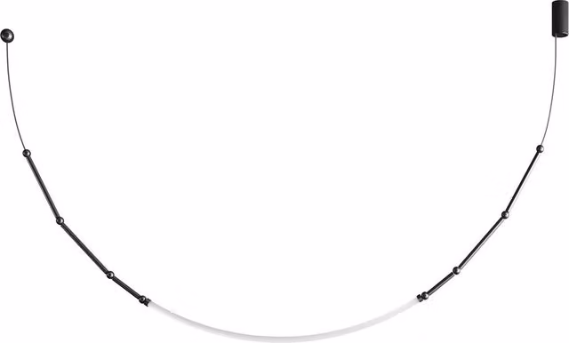 Lampada a sospensione Karman Leda in metallo color bronzo con luce LED luce bianco caldo