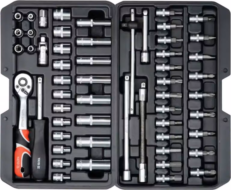 Wrench set YATO 56 pcs 1/4" 14501