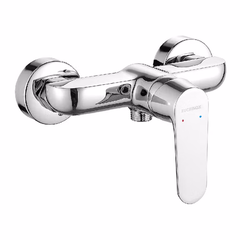 Miscelatore per doccia a parete DIMA, ottone, cromo, monocomando, senza set, soffione in Vetroceramica, BQD_040D