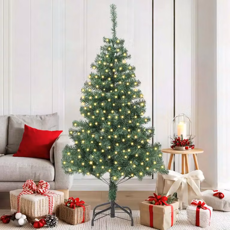 vidaXL Albero di Natale Verde 180 cm PVC