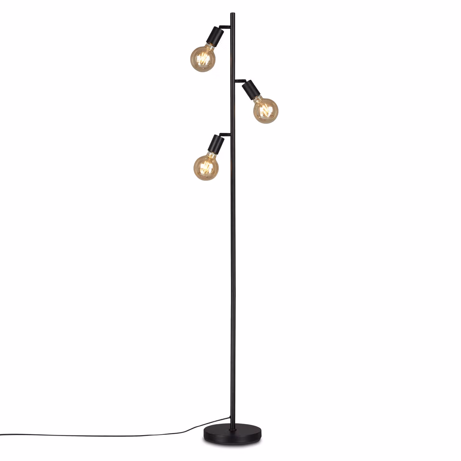 Lampada da terra Briloner Kuglo 3xE27 10 W nero