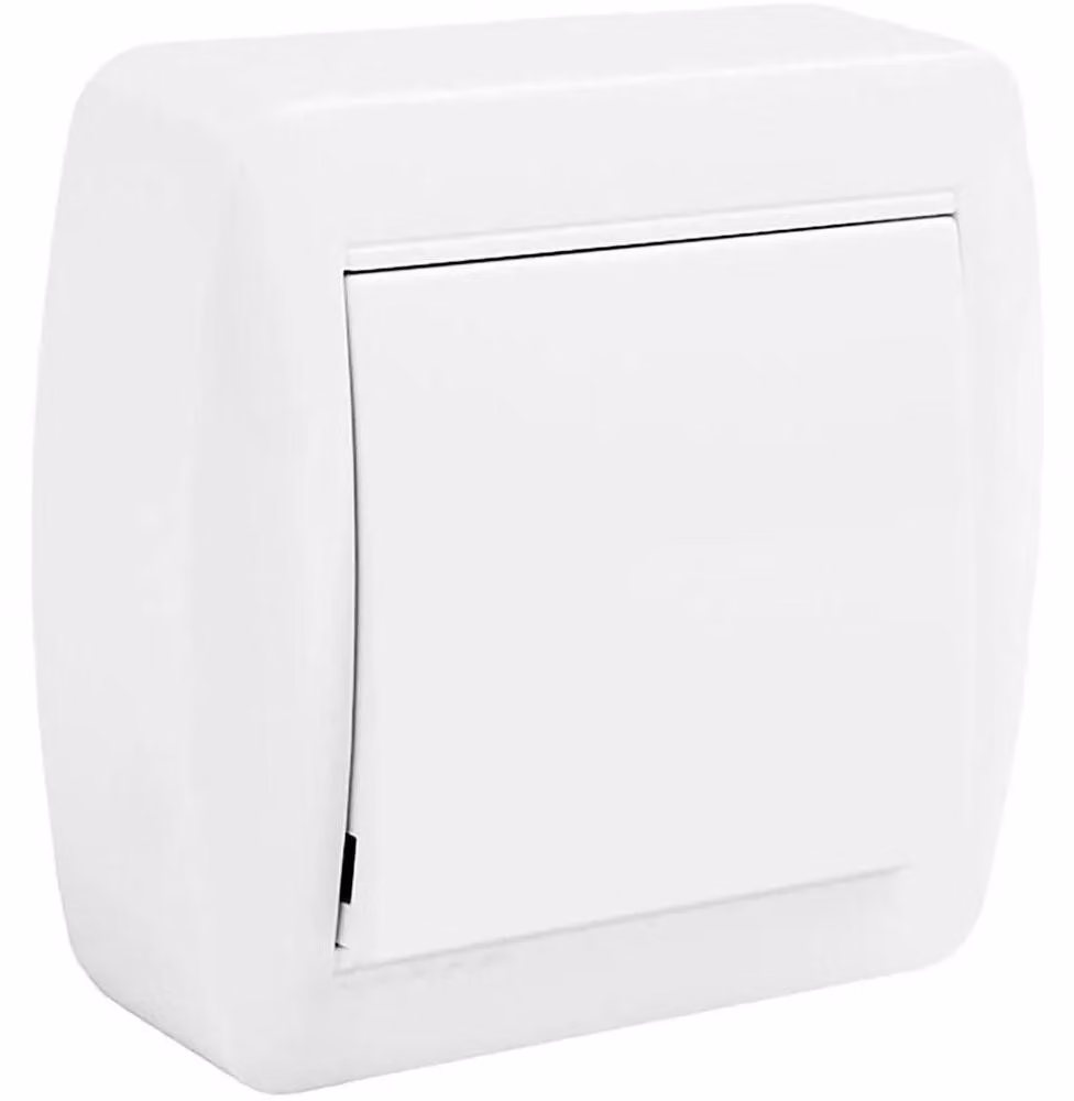 solera 42976 CONMUTADOR UNIPOLAR 74X72X28MM S. Murale, 250 V, Neutro