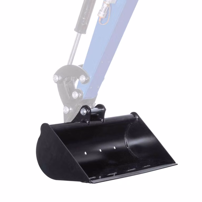 Pala per scavi inclinati Scheppach da 70 cm per mini-escavatori EXC1400 | Montaggio semplice | Stabile e resistente | Larghezza 700 mm