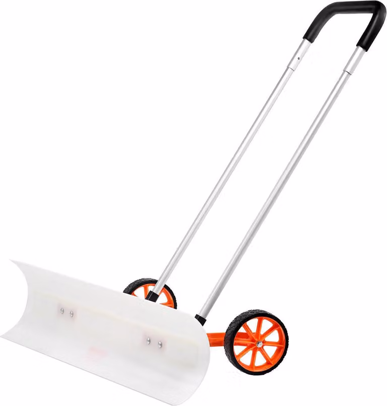 Pala neve - Manico in alluminio a forma di U - Design inclinato di 15° - Costruzione di alta qualità - Leggera e resistente