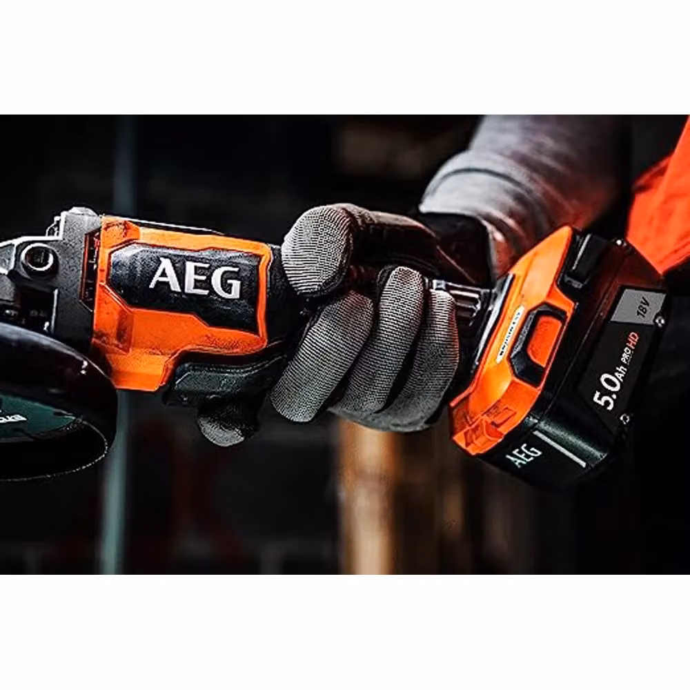 Smerigliatrice angolare AEG BEWS18-125BLPX2-0 Brushless 18V a batteria, Ø 125 mm, arancione – 2