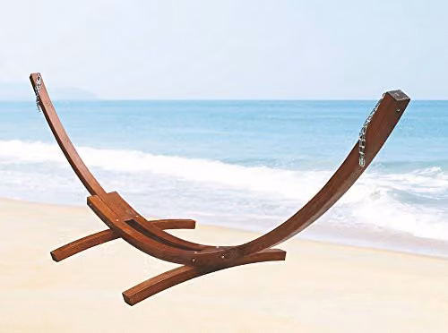 HOMEGARDEN Telaio per Amaca Legno di Larice Max 150 kg 316x120x120 Cm
