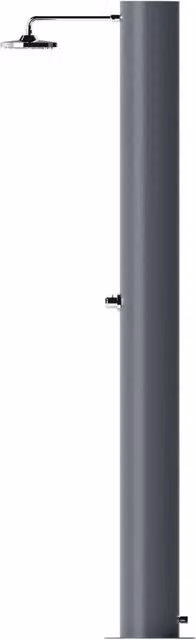 Doccia Solare da Giardino ATI Arno TA con Soffione Eco Rain e Miscelatore Temporizzato, Capacità 70 L, Grigio Ardesia