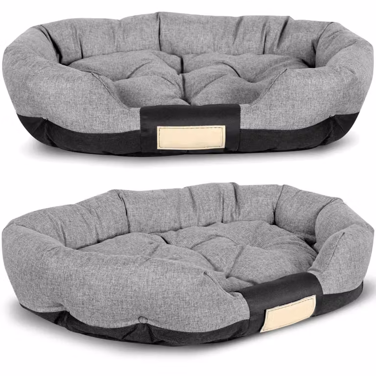 Grande cuccia per cani 75x50 cm e gatti, nera EDANTI
