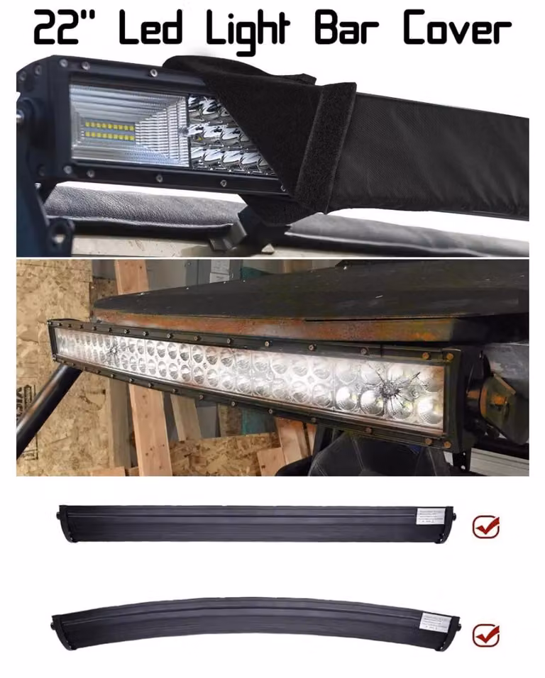 Custodia universale per barra LED, 56 cm (22 pollici), nera
