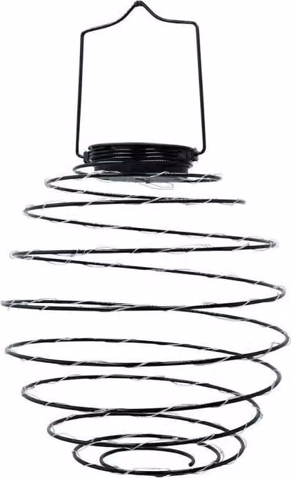 Lampada solare sospesa LUMISKY ORION, H37 cm, spirale Micro LED bianco caldo