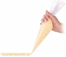 Sacco decoratore per dolci TRIX trasparente, confezione da 100 pezzi, 46 cm