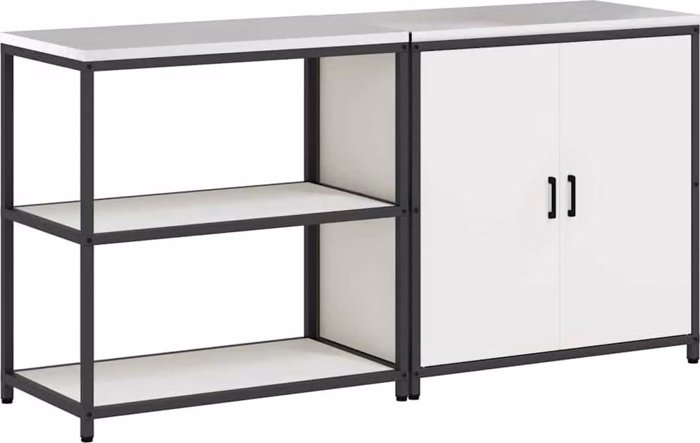 Set di Stoccaggio per Cucina HATTEM 2 pcs Bianco