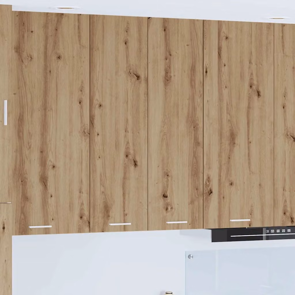 Armadio pensile da cucina moderno vidaXL in legno marrone con ante a battente L: 60 cm, P: 31 cm, H: 100 cm