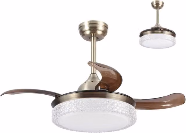 LÚZETE - VENTILADOR DE TECHO LED 28W REGOLAMENTO 4 LEGISLABILE DI MOTORE GIURIDICA