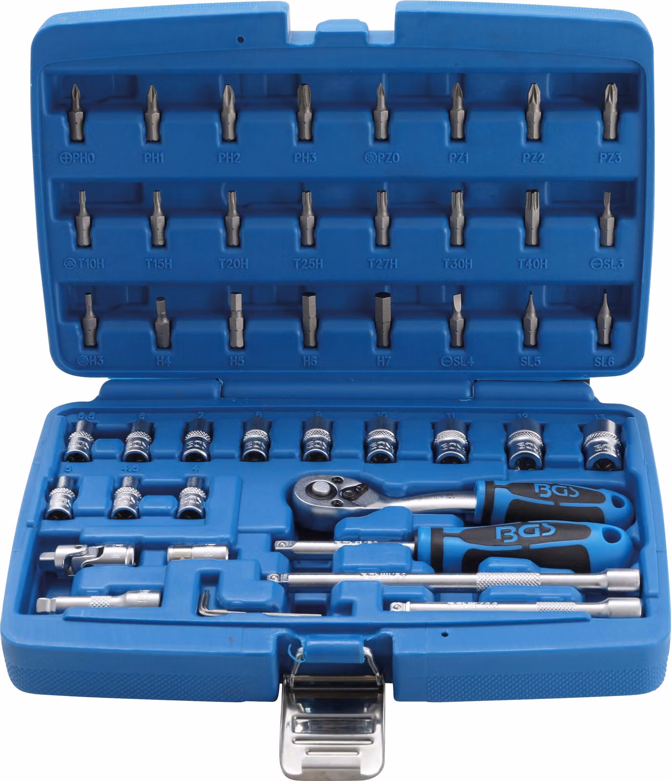 Set di chiavi a bussola BGS 6,3 mm (1/4") 46 pz - 2144