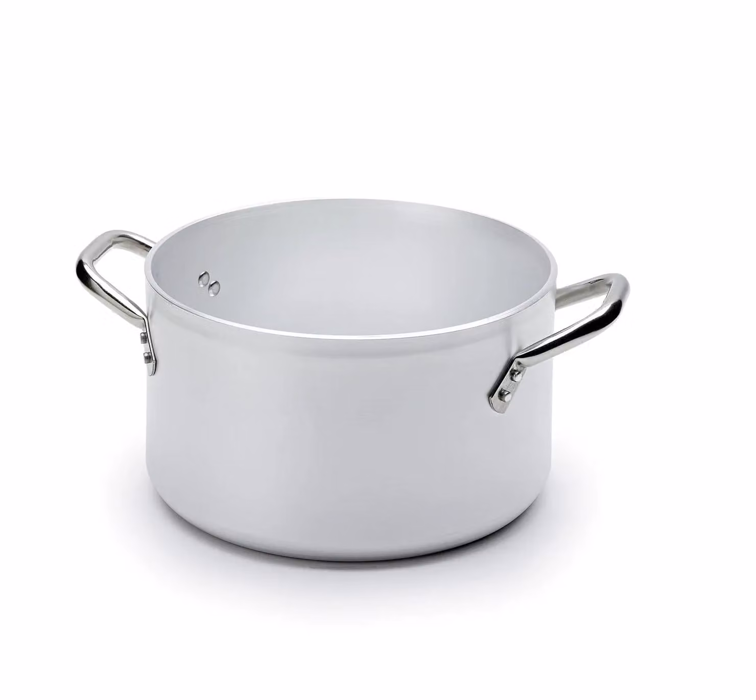 Casseruola alta in alluminio con due maniglie in acciaio inox, spessore 3 mm, diam. 60cm
