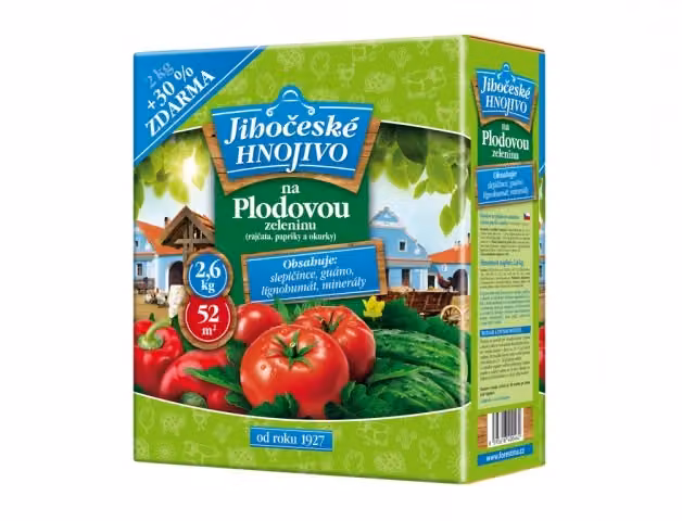 Fertilizzante JIHOČESKÉ per frutta e verdura 2kg + 30% GRATIS