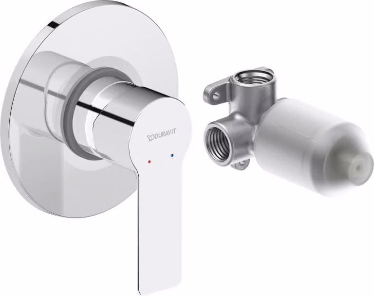 Duravit D-Code Mitigeur monocommandé encastré, rosace ronde, DC4210007010, DC4210007010