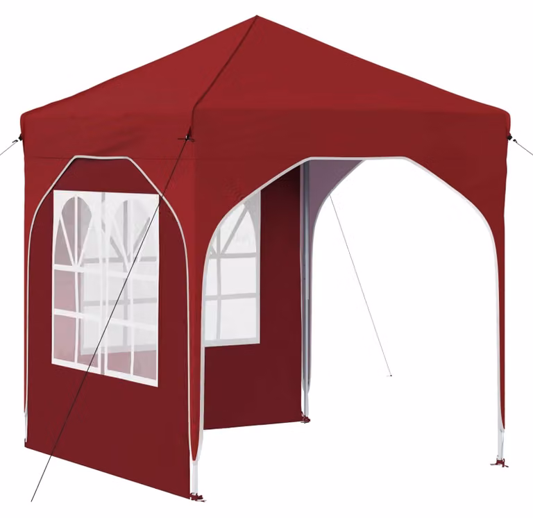 Tenda per feste a pop-up 192 x 192 x 245 cm Borgogna