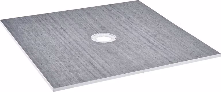 Kit per doccia con bordo, kit per piatto doccia 1828x1828 mm con scarico centrale da 160 mm, kit di installazione per doccia leggeri in EPS con 2 teli impermeabili, bastoncini inclinati per piatto doccia adatti per il bagno