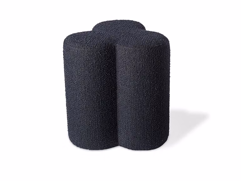 Clover Boucle Sgabello Blue