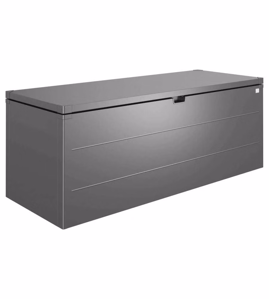 Biohort Baule da Esterno Grigio Scuro 207x81x80 cm per Cuscini