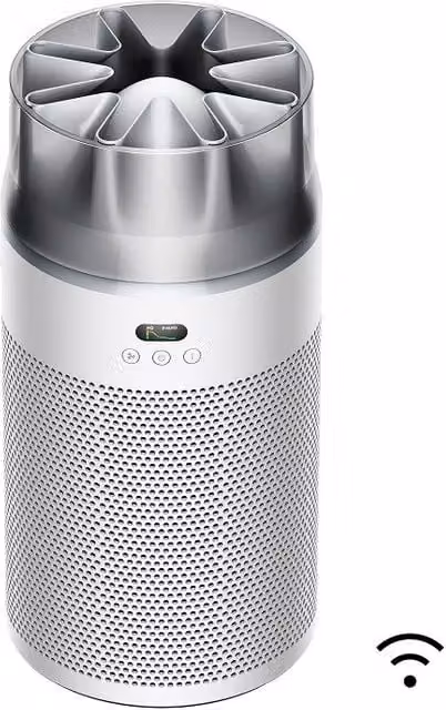 Purificatore d'aria Dyson Hushjet Compact HJ10 color argento con modalità sleep