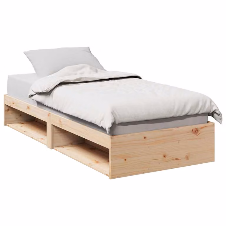 vidaXL Dormeuse in legno massello di pino non inclusa con doghe piatte L: 200 cm, P: 80 cm, H: 30 cm