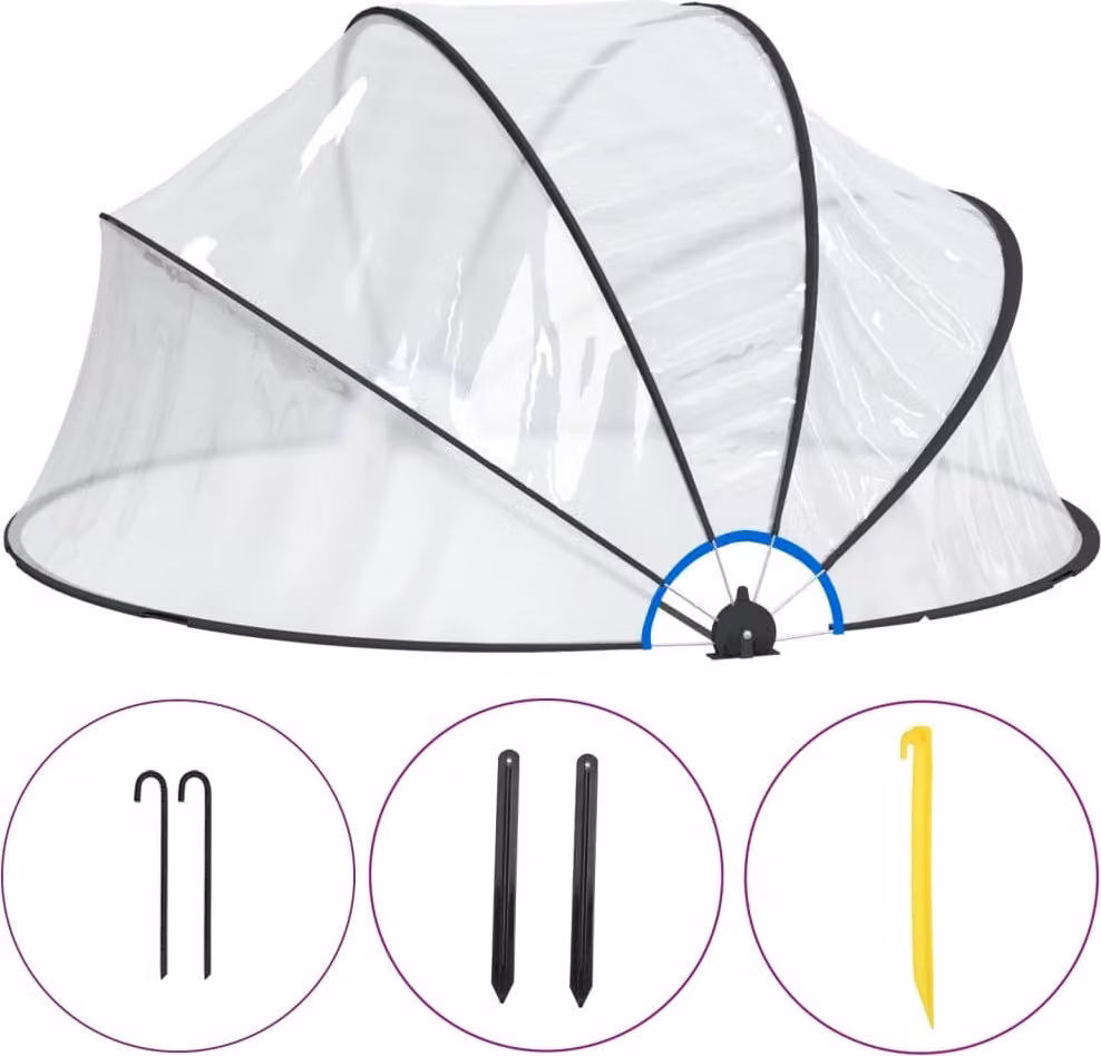 Cupola per Piscina Rotonda 315x158 cm PVC